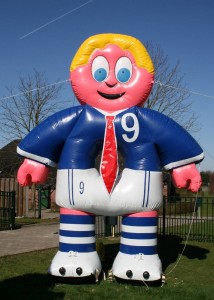 Stropdas Opblaaspop voetbal